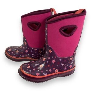 Storm by Cougar Snowbound Kids Boots Purple & Pink Star Design Girl’s Size 12